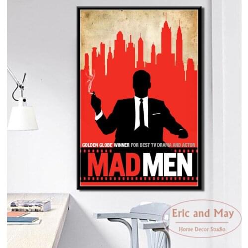 Mad Men Hot TV Series Show Art Painting Vintage Canvas Poster Wall Home Decor