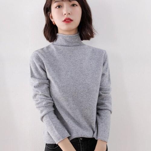 Hot Sale Women Pullovers 100% Wool Knitted Jumpers Ladies Oneck Long Sleeve Soft Warm Sweaters Ladies 9Colors Knitwears