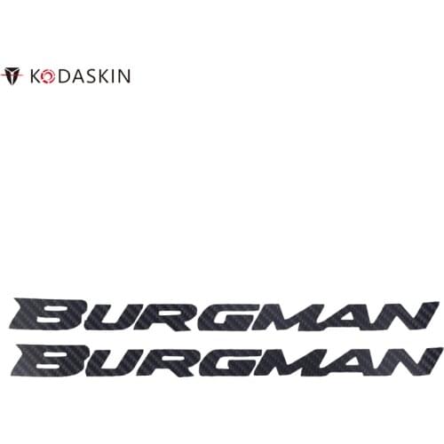 KODASKIN Film Logos Motorcycle Stickers Decals Black Carbon for Suzuki BURGMAN 125 250 400 ABS