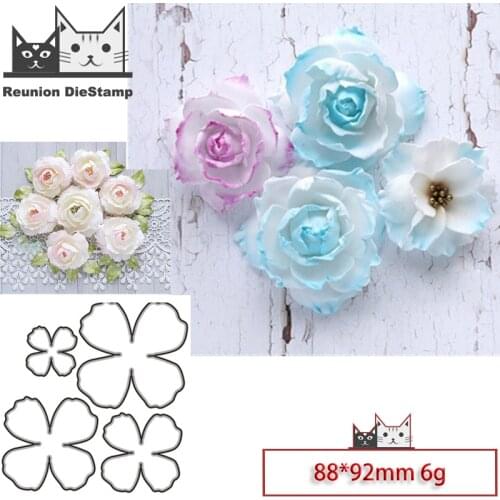 New Dies For 2020 3D flowers Metal Cutting Dies Embossing Scrapbooking Stencil Craft Cut Dies For DIY Card Handmade