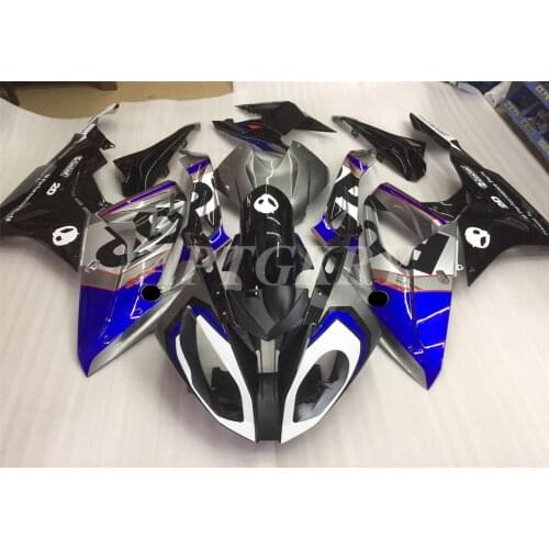 New ABS Plastic Shell Motorcycle Fairing kit Fit For BMW S1000RR 2015 2016 15 16 Bodywork set Custom Blue Black Cool