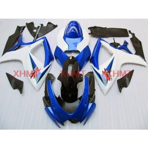 For GSXR 600 2006 - 2007 K6 Full Body Kits GSXR 750 06 Abs Fairing GSXR 750 07 Blue White Black Bodywork