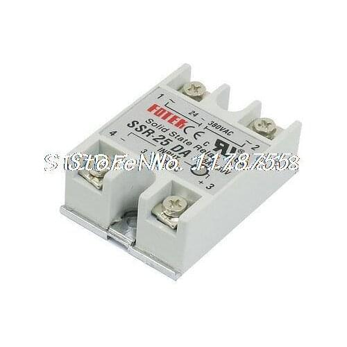 Single Phase Screw Terminals DC 3-32V Input 25 Amp Solid State Relay