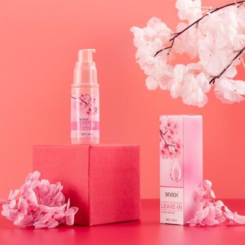 Sevich Cherry Blossom Leave-in Hair Mask 30ml Amino Acid Hair Care Mask Help Repair Damaged Soft Hair Deep Nourishing Hair