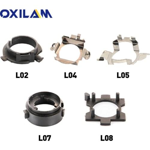 OXILAM 2Pcs H7 LED Headlight Bulb Adapter Socket Connect Base Holder for Kia Mercedes Benz VW Citroen BMW