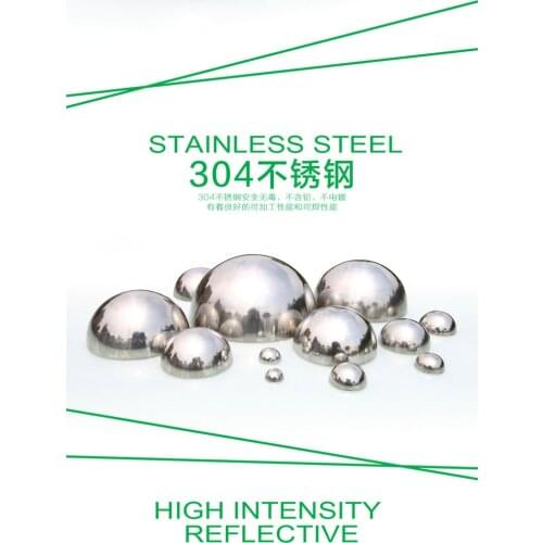 HQ HP01 Polished Mirror Decorative Garden Stainless Steel AISI304 Hollow Half Ball All Season Outdoor Decoration Hemisphere