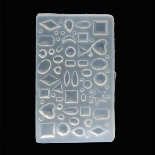 DIY semicircle silicone Oval/Heart/Water droplets Cabochon chocolate Mold Mould For Epoxy Resin Jewelry Making