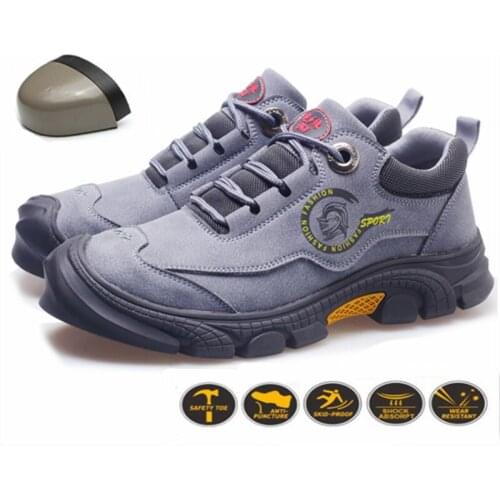 Steel Toe Work Safety Shoes Mens Boots Winter Snow Boots Waterproof and Warm Architectural Wear-resistant Designer Boots