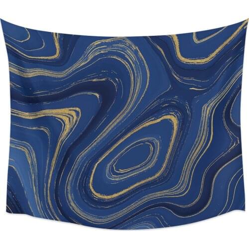 Blue Yellow Marble Abstract Background Wall Tapestry Home Wall Decor Bedroom Tapestry Wall Hanging Yoga Mat Picnic Mat
