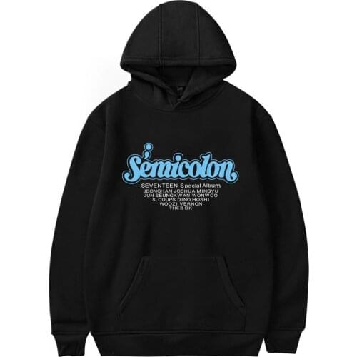 Seventeen Men Women Fleece Hoodies Sweatshirt Harajuku Printed Loose Warm Pullovers Letter Pattern Fashion Autumn Winter Tops