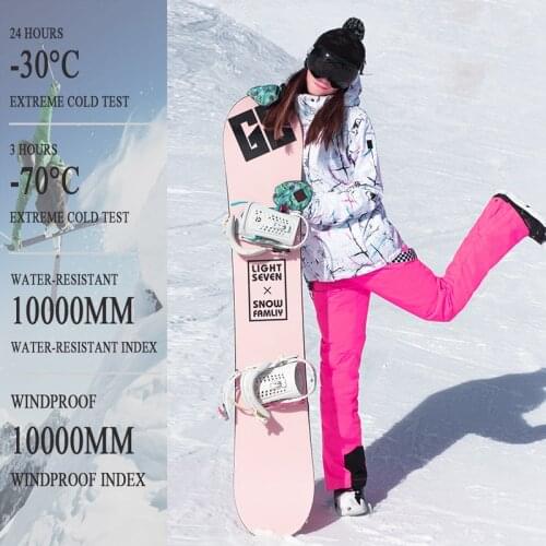 SMN Snowboard Pants Blue Adult Women Water-Resistant Windproof Breathable Winter Outdoor Trousers Snowboarding Bib Sport Pants