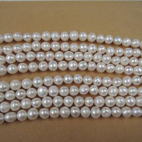 100% nature freshwater pearl material with near-round shape