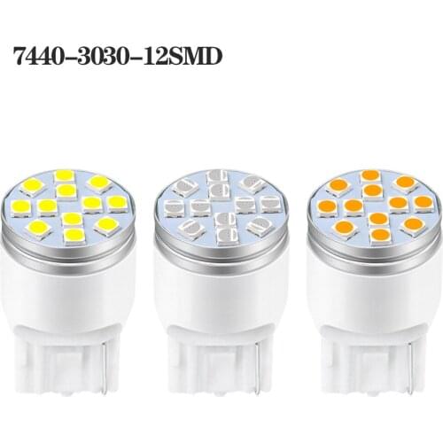 100X T20 W21W White 1157 BAY15D 1156 BA15S 3030LED 12SMD Auto Brake Turn Light Parking Led Backup Wedge Reverse Light Tail Bulb