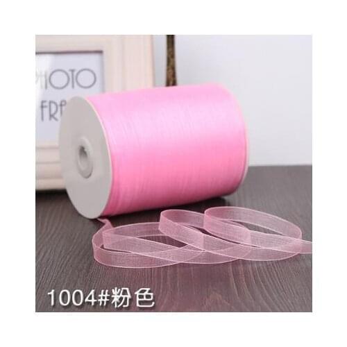 3/8" inch 10mm Pink Chiffon Ribbon For Home Wedding Decoration Gift Wrapping Cord Sew On Garment DIY Handmade products10meters