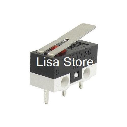 3 Pin Long Hinge Lever Momentary SPDT Mini Micro Switch AC 125V 1A