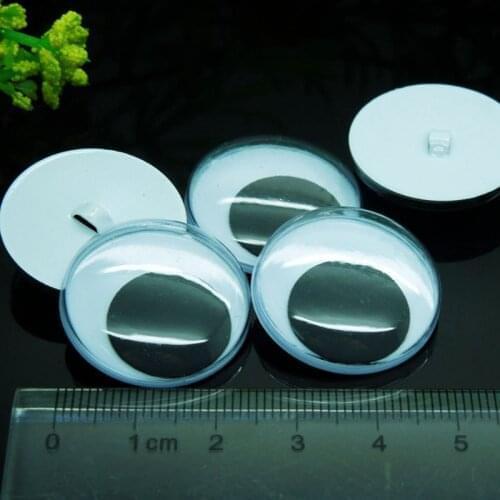 50PCS 25mm High Quality Sew On Wiggly Wobbly Googly Eyes Shank Back for Doll Toy Scrapbooking Crafts