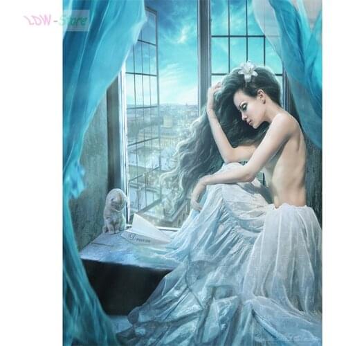 Full Square/Round Drill 5D DIY Diamond Painting "Morning girl" Embroidery Cross Stitch home decor wall art picture NEW108