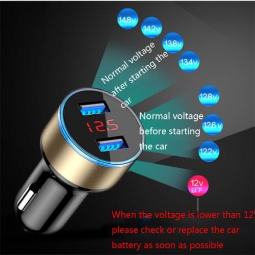 USB Car phone Charger Dual Port Auto Chargeur Charge For Daewoo Matiz Nexia Nubira Sens Tosca Winstorm