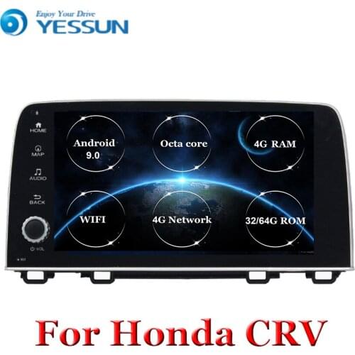 Android 9 Octa core DSP Car DVD Player GPS Navigation For HONDA CRV 2017 2018 2019 Head Unit Multimedia Player Tape Recorder