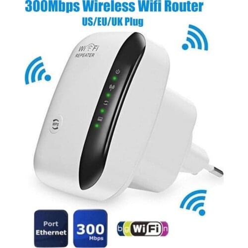 US/EU/UK Plug Socket 300Mbps Wireless WiFi Router AP Repeater WLAN Extender WiFi Repeater WiFi extender WiFi роутер repetidor
