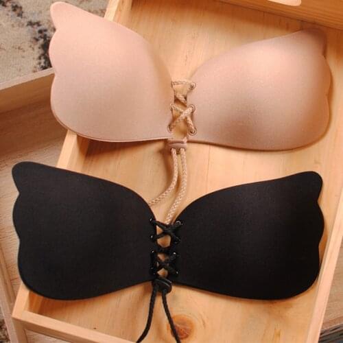 Sexy Brassiere Front Closure Bra Women Adhesive Strapless Bandage Backless Bra Silicone Push Up Invisible Bra Womens Underwear