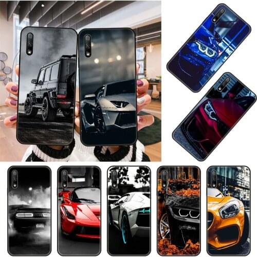 Phone Case For Huawei Honor 9X 9 9A 10 20 8X 8A 8S 7X 7A i 6A Pro Play Lite Black Cover Coque Fashion Back Red Blue Super Car