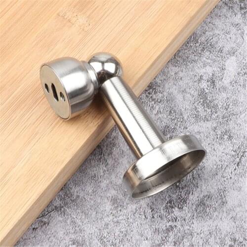 Door stopper super magnetic wall suction floor suction stainless steel lengthened and widened door stopper