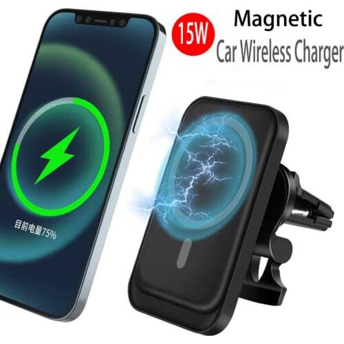 Magnetic Wireless Car Charger Strong Magnet Fast Charging Car Phone Holder for iPhone 12 Mag-Safe/12/12 Mini/12 Pro/12 Pro MAX