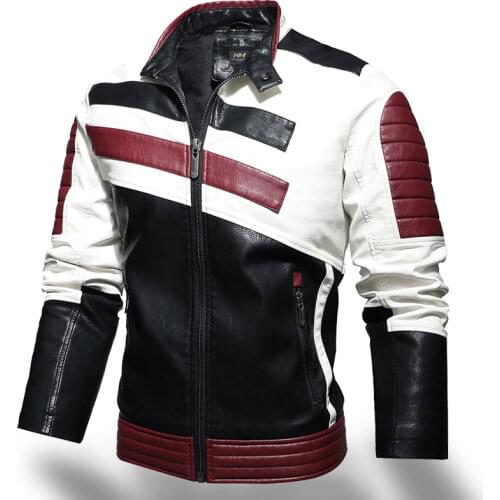 Men Winter Leather Jackets Casual Coat 2020 Mens Fashion Motorcycle Jacket Faux Coats Male Fleece Warm Slim Fit Bomber Outerwear