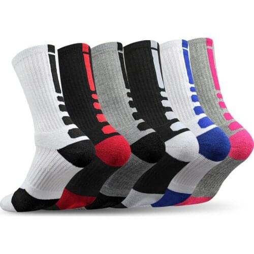 Middle Tube Basketball Socks Adult Basketball Elite Socks Mid-Calf Soft Thicken Sport Comfortable Basketball Thick Towel Socks