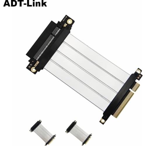 PCI Express Extension Cable Riser PCIE 8X To 8X Slot PCI-E Riser Card 8x PCIE Extender Extension Ribbon Flex Relocate PC Cable