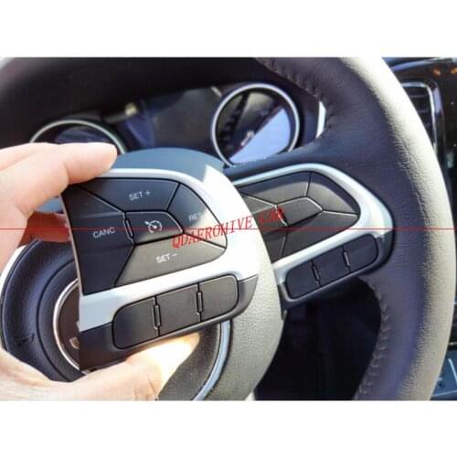 QDAEROHIVE car Cruise Control Switch Steering Wheel Control Switch Button Audio Volume Switch For JEEP Compass 2017-2019