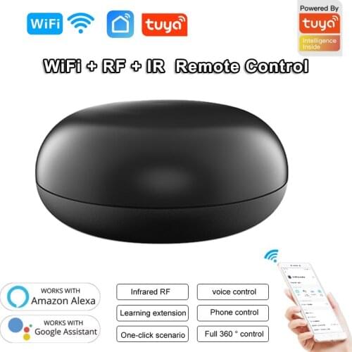 Tuya RF IR Remote Control Universal WiFi RF Infrared For Air Conditioners TV Smart Life App Remote Control Via Alexa Google Home