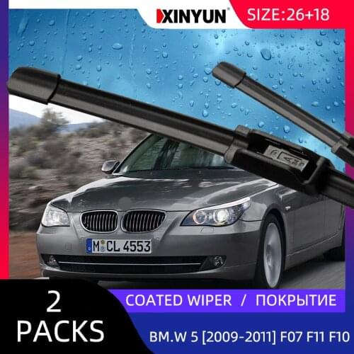 Coated wiper LHD Front Windscreen Windshield Wiper Blades For Bmw - 5 GT F11 F07 F10 Touring Windshield Front Window 24"+20"