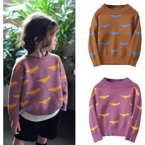Boys Girls Baby Kids Dinosaur Sweaters Soft Warm Stylish and fashion design Childrens Sweater Coats