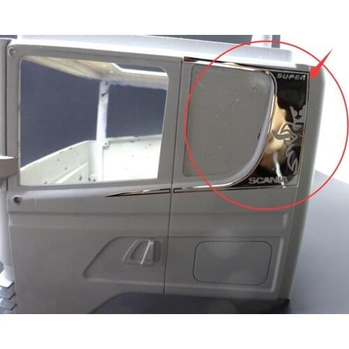 Tamiya scania actros car shell side plate metal chroming sticker for 1:14 scale remote control model truck R620 56323