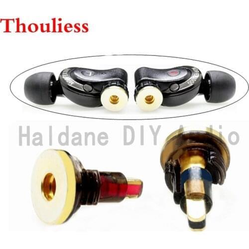 Thouliess pair Headphone Plug for EX600 EX800 EXK EX1000 Male to MMCX Female Converter Adapter