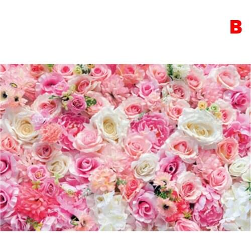 Flowers Wall Photography Backdrops for Photo Studio Portrait Wedding Photo Vinyl Cloth Printed 3D Background 120x80cm Dr