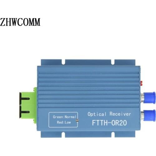 High quality OR20 CATV Fiber Optical Receiver FTTH SC APC Duplex Fiber Optical Connector with 2 output port WDM for PON WDM