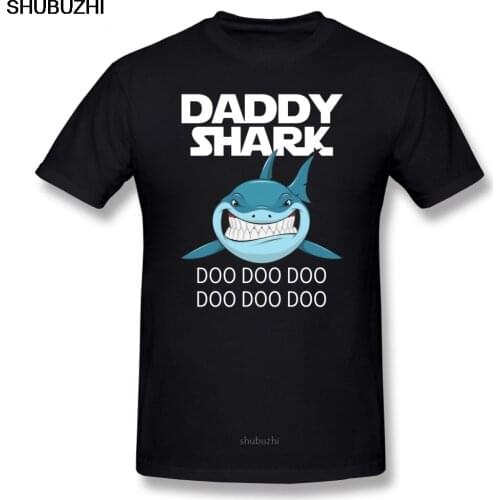 Fathers Day T Shirt Daddy Shark T-Shirt Doo Father S Day Gift Tee Shirt Cartoon Print Big Plus Size Graphic T Shirts sbz8133