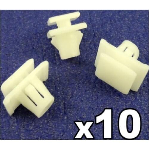 10x For Honda CRV Plastic Trim Clips for Protective Lower Door Moulding Trim Strips