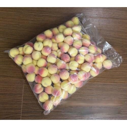 100 Pieces Realistic Peach Fruits Mold for Photography Props Kitchen Restaurant Fake Fruits Food Decor Teaching Simulation Peach