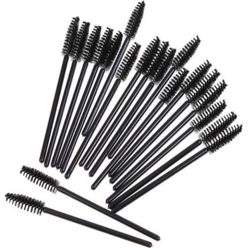1200pcs/lot DIY Black Disposable Spiral Graft Eyelash Cosmetic Brush Nylon Eyebrow Comb Makeup Appliances Cosmetic Tools HA1933