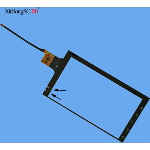 176*98 7-inch universal DVD navigation capacitive touch screen /DVD touch screen / 7-inch 6-line android capacitive belt button