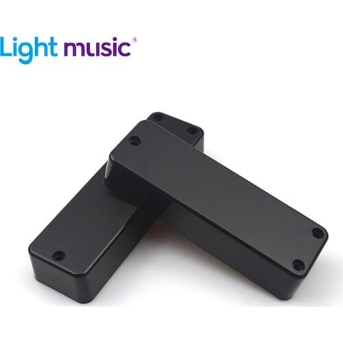 3 Hole Electric Bass Pickup Sealed Cover Solid ABS Matt Pickup Cover 100/108.5x32x20.1mm Black Guitar Parts