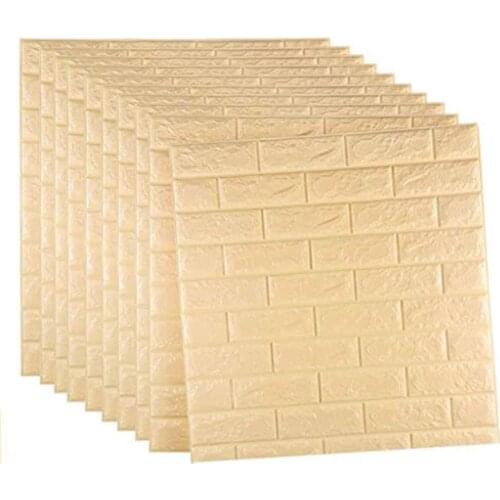 77x70cm Self adhesive Waterproof TV Background Brick Wallpapers 3D Wall Sticker Living Room Wallpaper Mural Bedroom Decorative