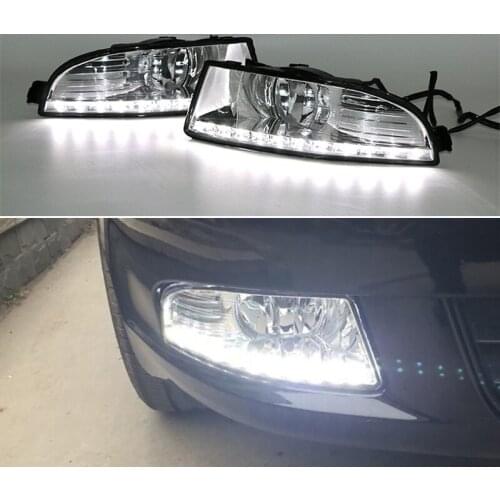 DNO Car LED Daytime Running Lights For Skoda Octavia A5 2010 2011 2012 2013 12V Auto DRL Daylights Signal Lamps Foglamp