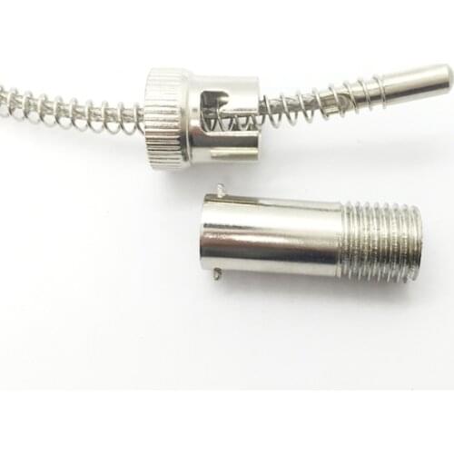 Free shipping 10pc M12 Spring type rtd pt100 temperature sensor Spring Temperature sensor Shielding Cable 2M pt 100 sensor