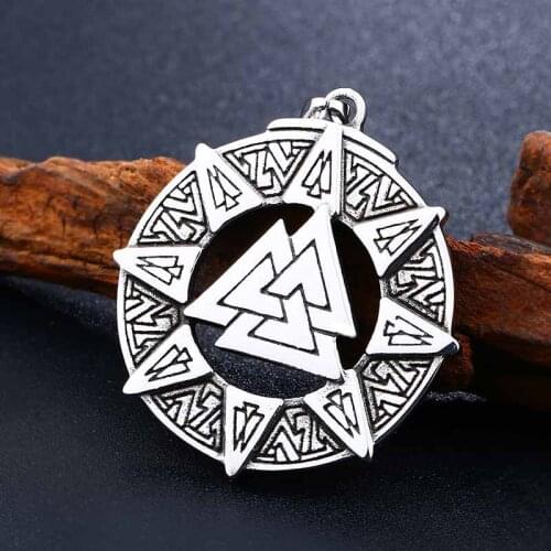 Stainless steel viking pendant necklace chain fashion jewelry for man gift