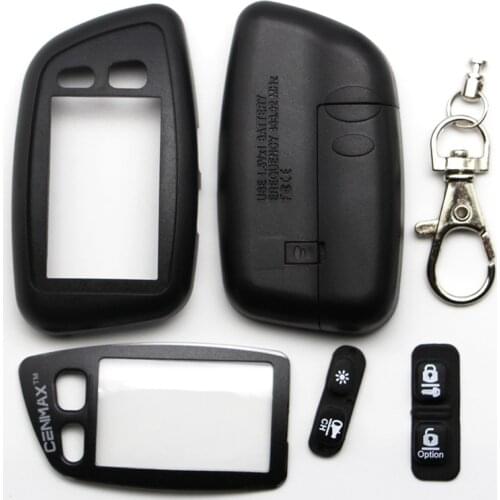 Russia alarm Case for CENMAX ST-5A+Silicone Case Russian LCD Remote Control for CENMAX ST5A 5A LCD Keychain